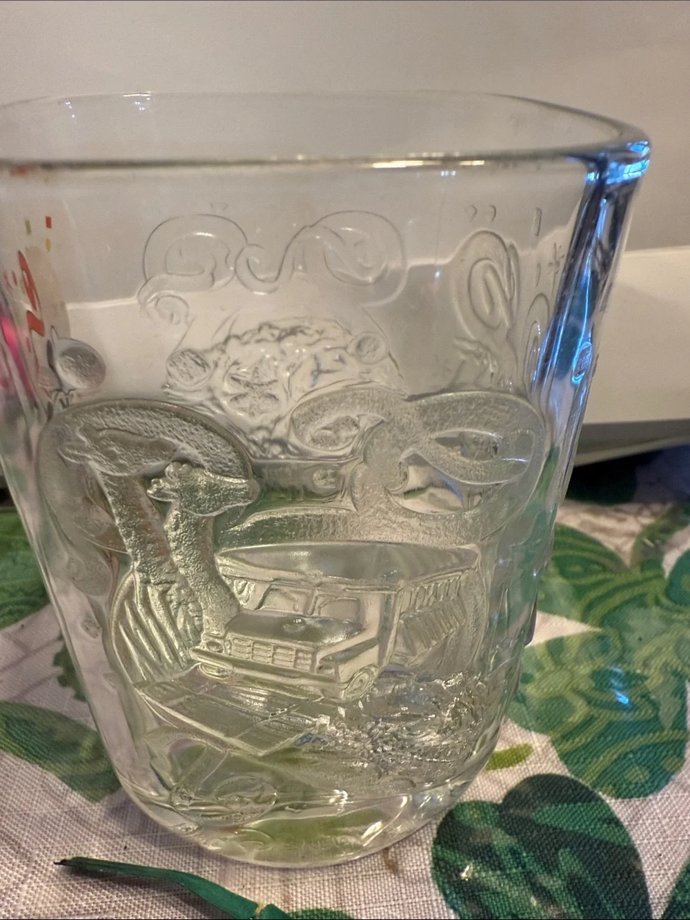 Disney Mickey Explorer Glass Tumbler . McDonald’s series year 2000.